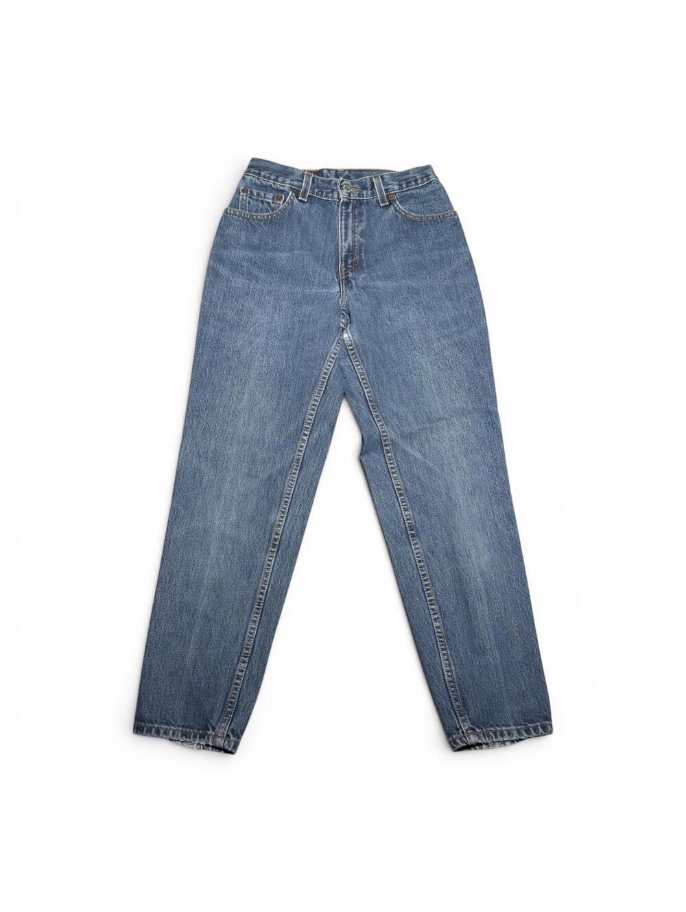 Vintage 90s Levi's 550 Relaxed Fit Tapered Leg Blue Jeans Made in USA